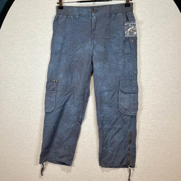 MARRAKECH (ANTHROPOLOGIE), ZIPPED CARGO CROPPED CARPIS. NWT - Picture 1 of 7
